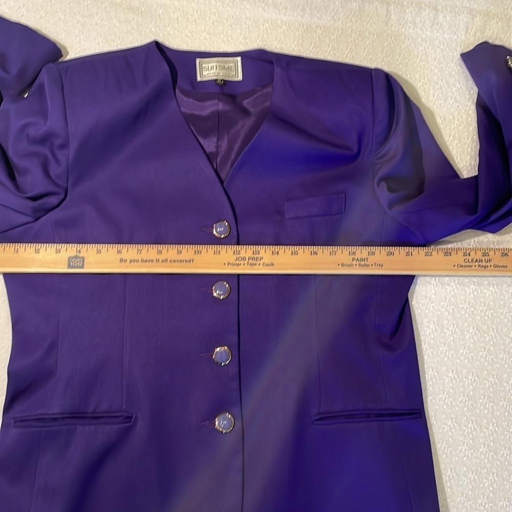 Suitsme Woman’s Purple Business Suit 16 Midi lined - Picture 15 of 16